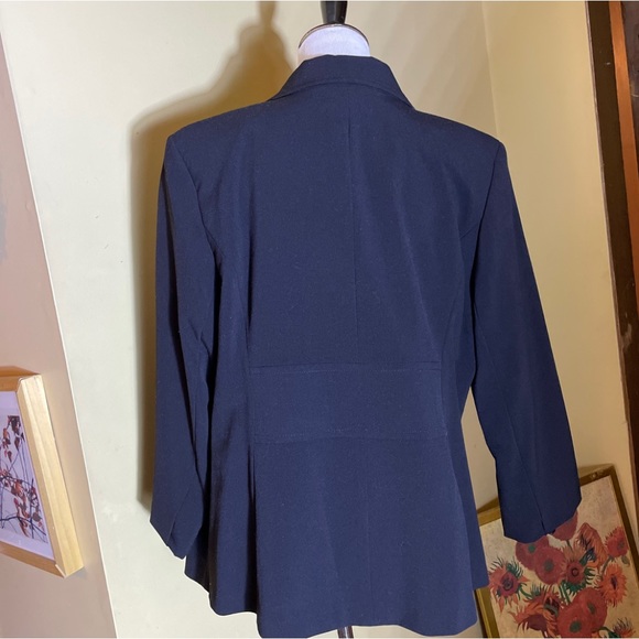 FASHION BUG Size 18W Black Blazer Womens Business Career Timeless 1-Btn  $72 NWT - Picture 3 of 10